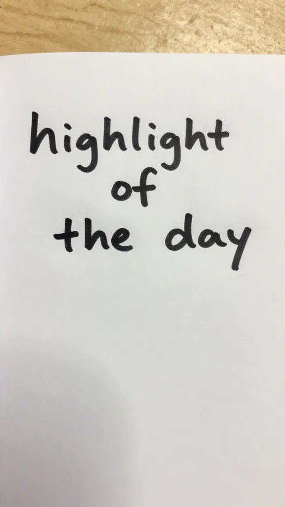 Closeup of a hand-written 