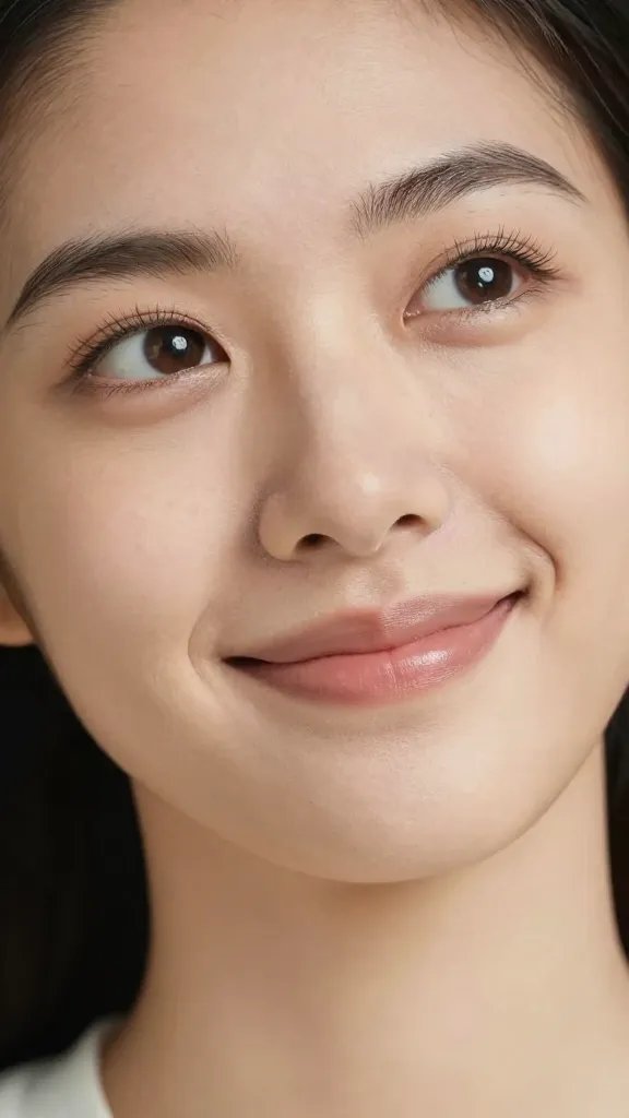 closeup of a single person with a thoughtful, hopeful expression
