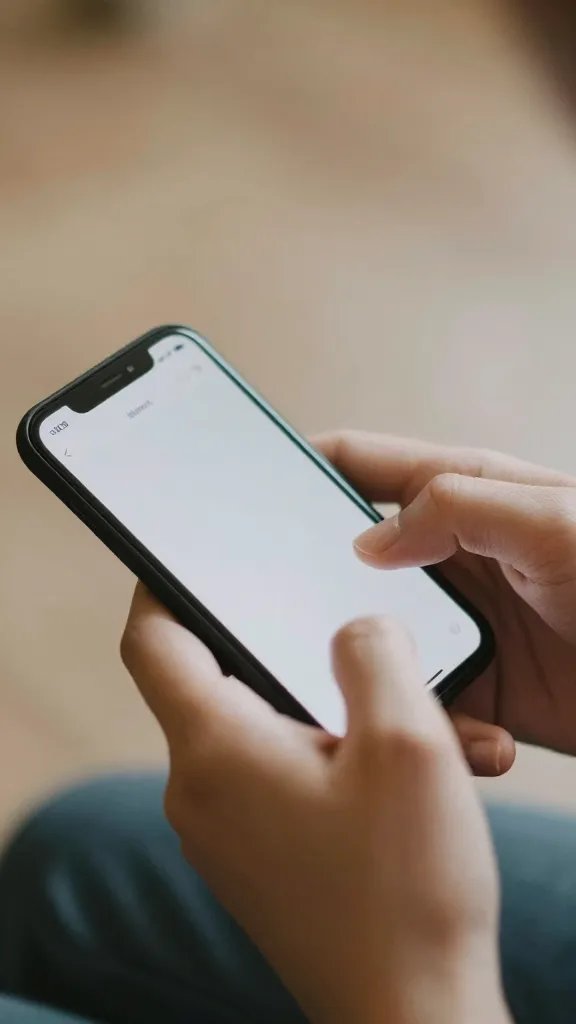 Closeup of hands typing a heartfelt text message to partner