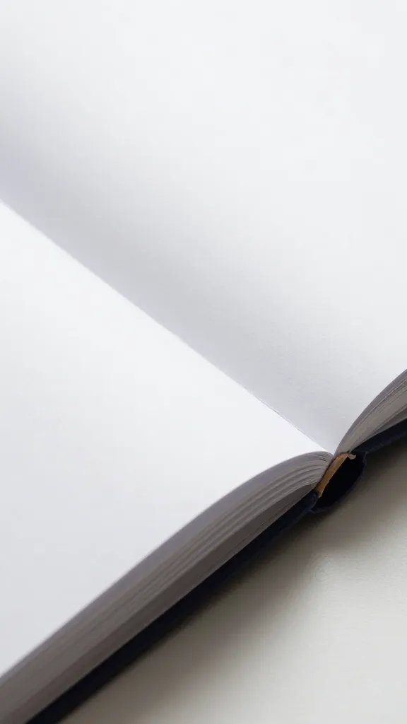 Closeup of a single photo album page being opened