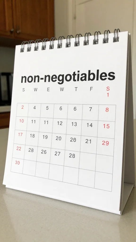 closeup of a calendar marking 