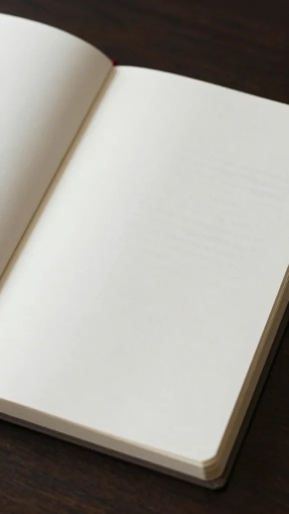 Closeup of a family agreement notebook open on a table