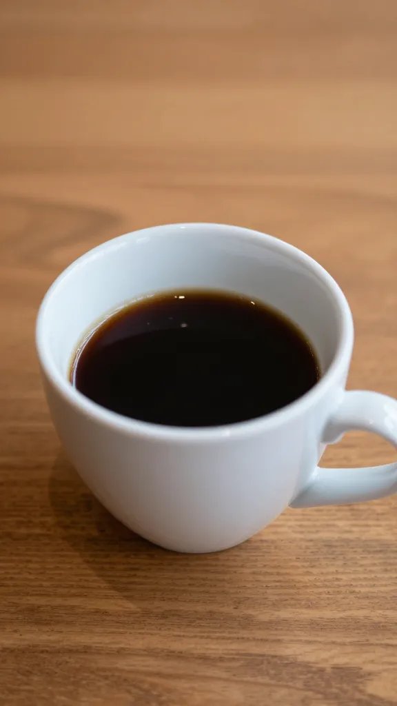 closeup of a calm coffee cup on a wooden table during conversation