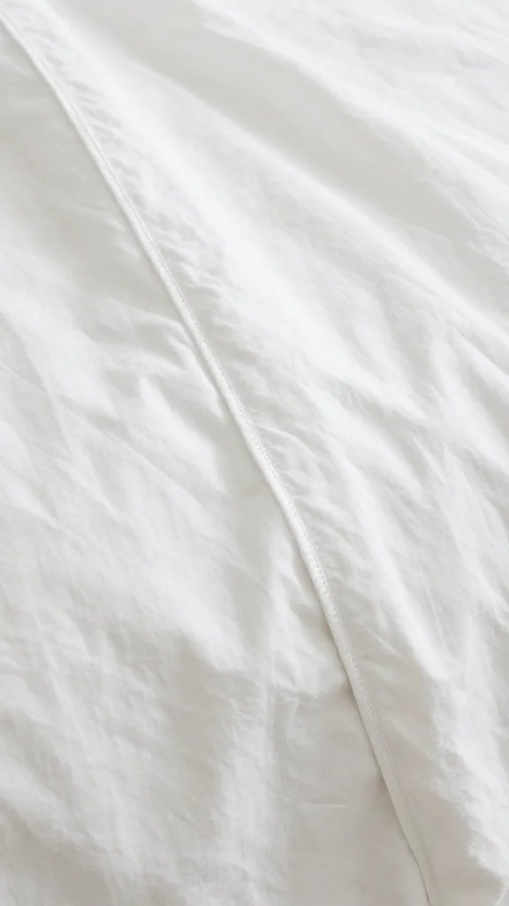 closeup of separate blanket seam line across a bed, clear texture of two blankets on one side
