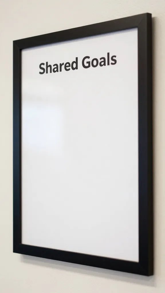 Closeup of a framed list titled 