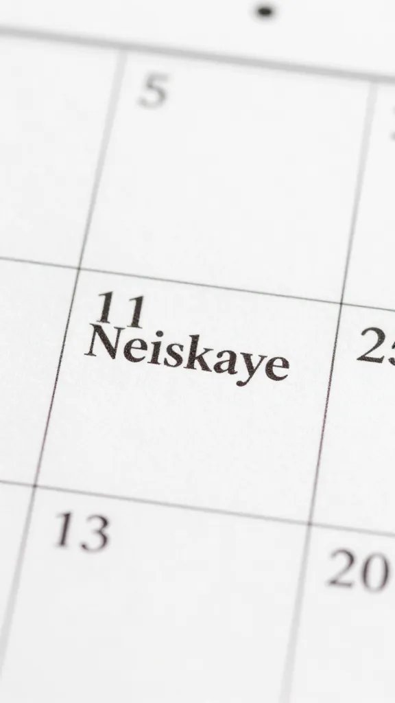 closeup of a single calendar page marking a money-communication date