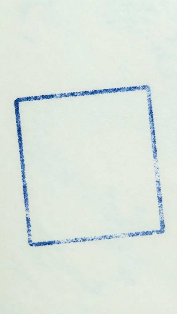 Closeup of a single passport stamp on a travel document