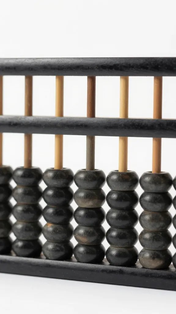 Focused shot of a single abacus row set to the number 1, symbolizing debt payoff milestone