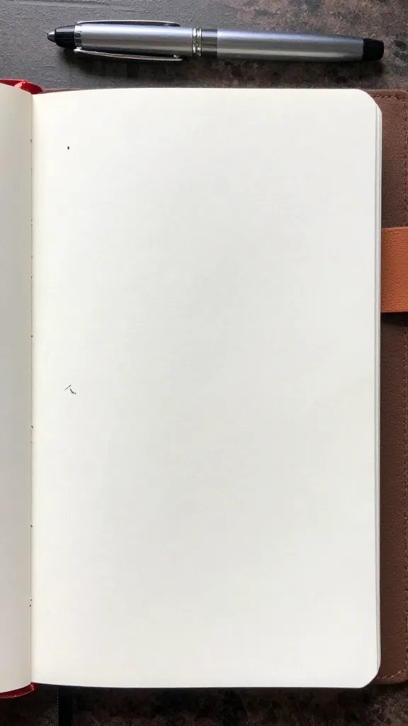 Closeup of a traveler’s travel journal page with two listed activities only