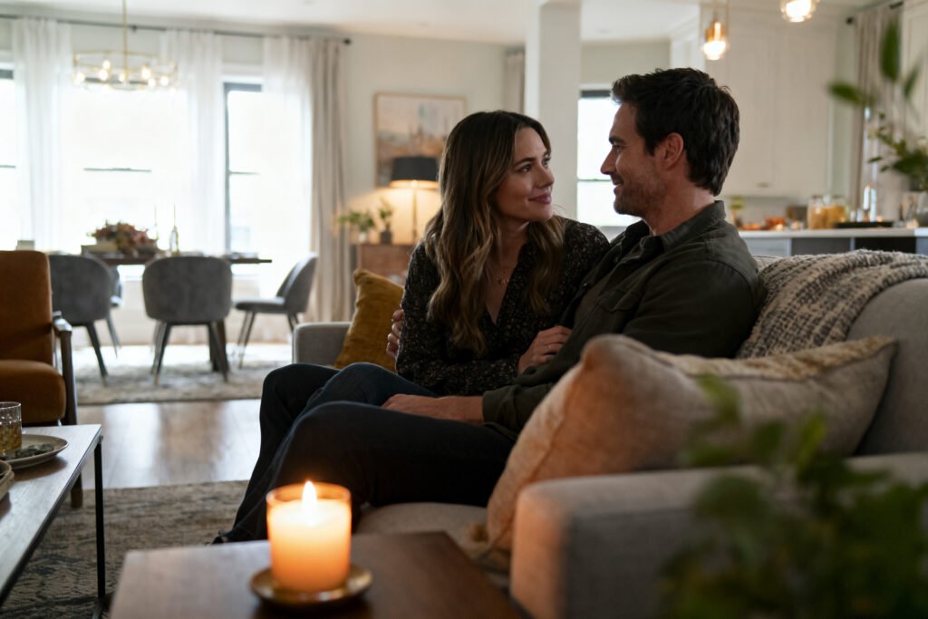 A couple sharing a candlelit moment