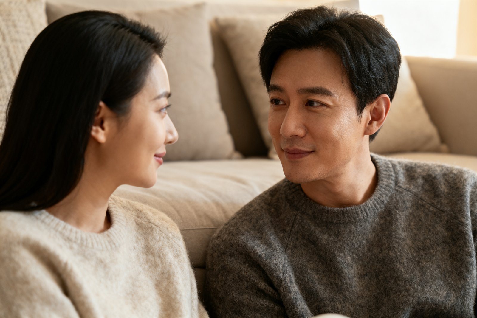 Couple sharing an understanding moment