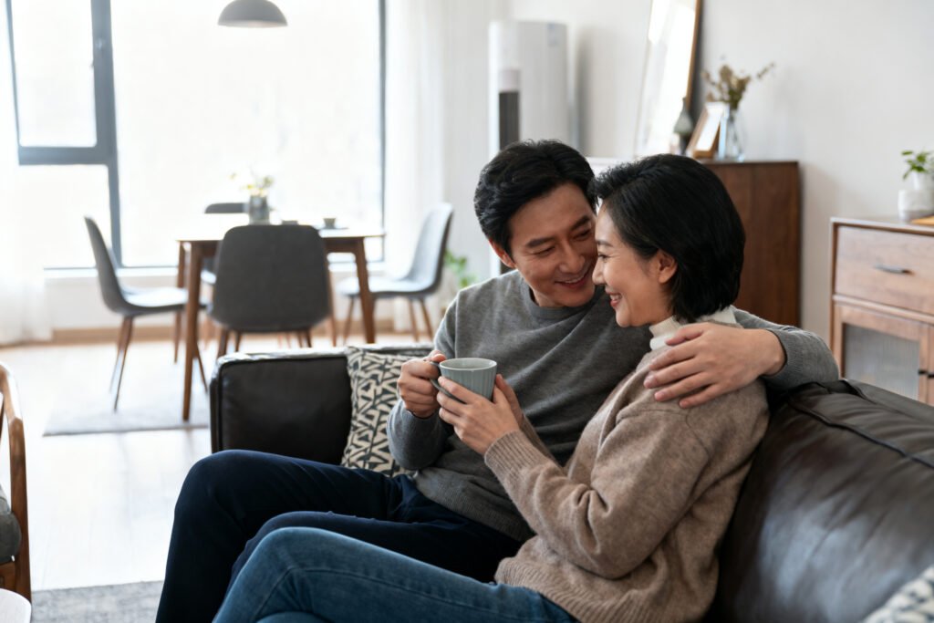 A couple feeling valued and close