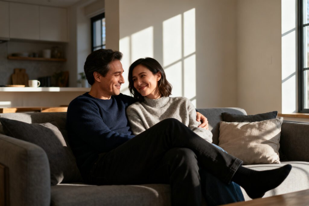 A couple connecting in understanding