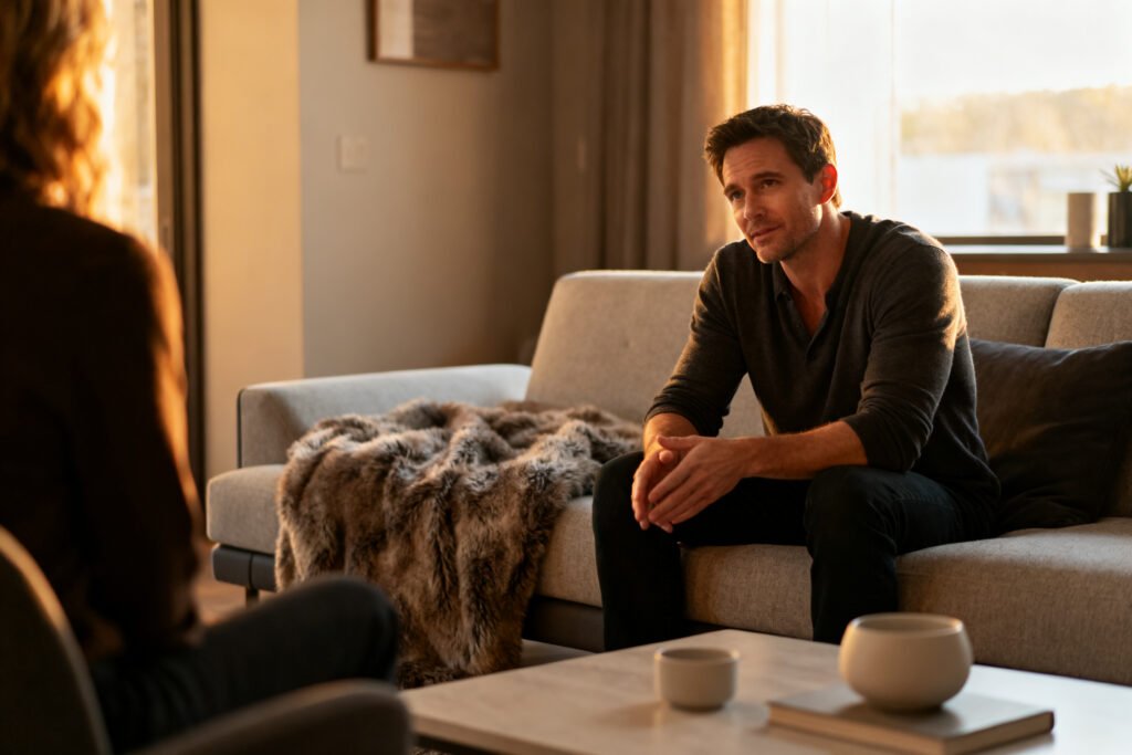A partner listening openly